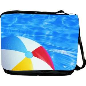RikkiKnight Beach Ball in Pool Design Messenger Bag   Book Bag ***with 