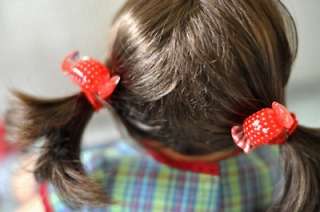 hair scrunchies Pony Tail   Crystal dot Candy  