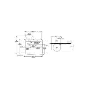  Porcher 8978000 Kyomi Marble Sink Table Kit