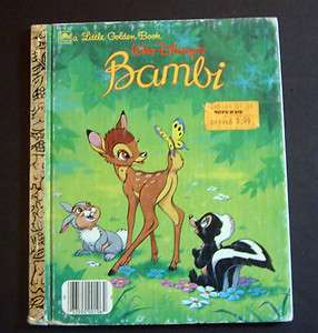 Little Golden Book Walt Disneys BAMBI 1990 Edition 9780307010612 