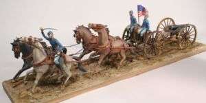 LIN70350 Civil War Union Horse Drawn Field Artillery 1   