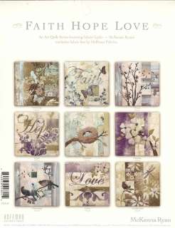 MCKENNA RYAN FAITH, HOPE, LOVE APPLIQUE PATTERN #2  