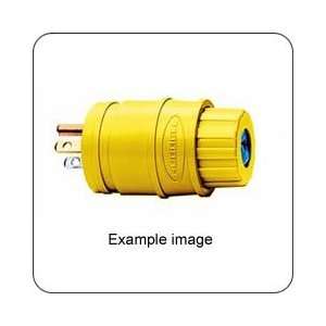   HBL14W33 AC Plug NEMA 5 20 Male Yellow Watertight