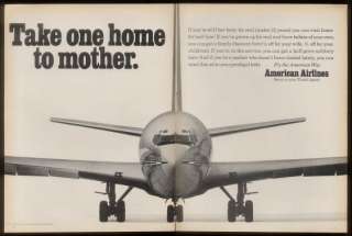 1968 American Airlines BIG Astrojet plane photo ad  