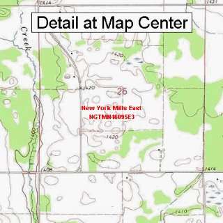  USGS Topographic Quadrangle Map   New York Mills East 