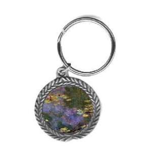    Water Lily Pond Giverny By Claude Monet Key Chain