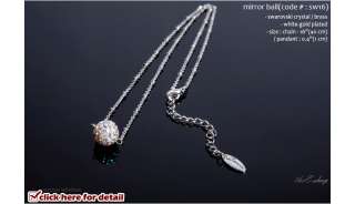 Swarovski Crystal Pendant charm W Gold Chain jewelry Necklace pemier 