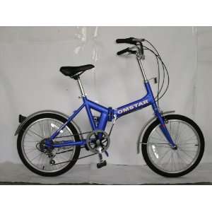  20 Folding Bike Shimano 6 Speed (Alloy Frame)    Blue 