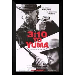   10 to Yuma FRAMED 27x40 Movie Poster Christian Bale