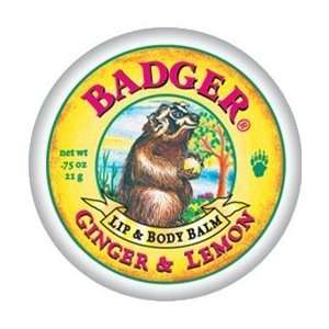  Badger   Lip & Body Balm Ginger & Lemon   0.75 oz. Beauty