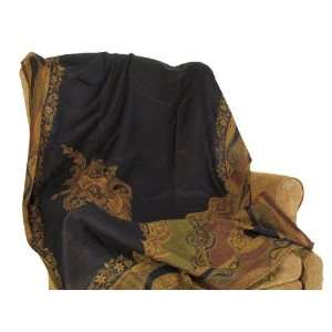  Paisley Designer Afghan Wool Furniture Throw Blanket