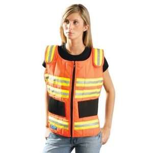 Occunomix   Hi Viz Pro Vest With Cooling Unipaks   Hi Viz Orange With 