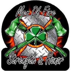   of Fire, Strength & Honor Irish Exterior Window Decal 