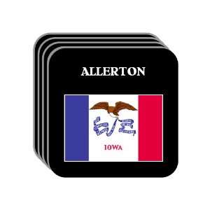  US State Flag   ALLERTON, Iowa (IA) Set of 4 Mini Mousepad 