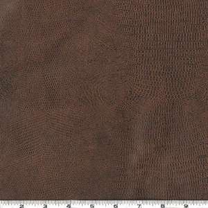  54 Wide Faux Leather Fabric Crocodile Copper By The Yard 