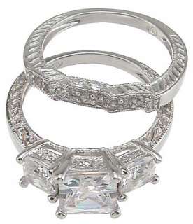 65CTW ENGAGEMENT RING WEDDING SET DIAMOND simulated  