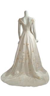 size 2 captivating silk wedding gown is princess cut with off the 