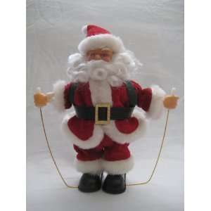  Santa Claus with Rope Skipping Music Christmas Dancing 