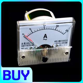 AC 0  20A Analog Ampere Panel Meter Current Amp Ammeter  