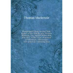   , 4Th January 1831 and Four Following Days Thomas Mackenzie Books