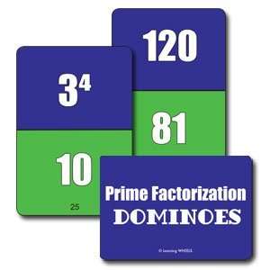 Prime Factorization Dominoes (Grade Levels 5 & Up) Toys & Games