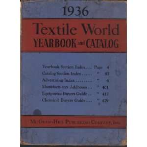  1936 Textile World Yearbook and Catalog Douglas G. Woolf Books