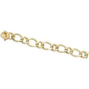  Alternata Link 7 Inch Charm Bracelet, 14K Yellow Gold by 
