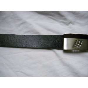  Mens Italian Leather Mens Dress Belt   Black, Size 34 