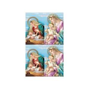  Madonna Gold Stamped Prayer Cards ~ Italy