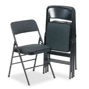  o Samsonite o   Fabric Padded Seat/Back Folding Chair, BLK 