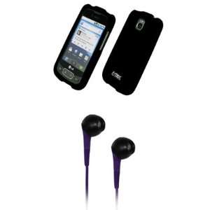   Case + Purple 3.5mm Stereo Headphones for AT&T LG Phoenix Electronics