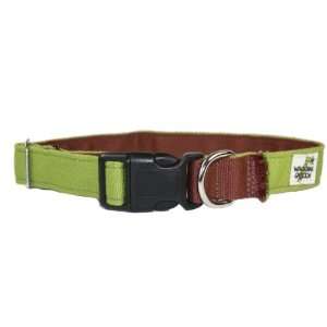  Wagging Green Zen/Tree Bark Buckle Collar Large Made in 