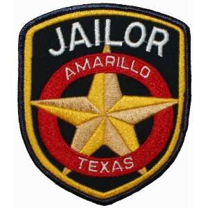  Amarillo TX Texas Jailor Police Patch PD04 Everything 