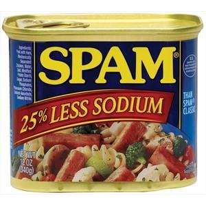 Spam with 25% Less Sodium   2 Pack  Grocery & Gourmet Food