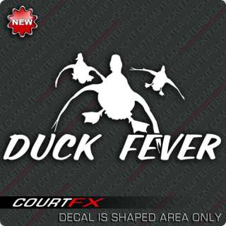 Duck Fever Sticker Waterfowl Shotgun Hunting Decal  