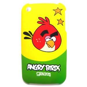 Angry Birds iPhone 3gs cover Red Bird Yellow background 