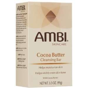 Ambi Skin Care Cleansing Bar, Cocoa Butter, 3.5 oz (Quantity of 5)