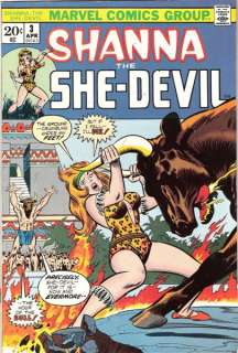 SHANNA THE SHE DEVIL #3 MARVEL 1973 BRONZE AGE VF+(8.5)  