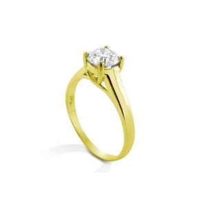  Certified (Clarity Enhanced) Solitaire Diamond Engagement Ring in 14KY