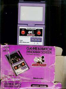 1984 MICKEY MOUSE PANORAMA NINTENDO GAME & WATCH + BOX  