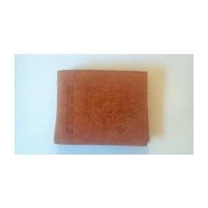  Chicago Bears Lght Brown Glove Leather Embossed Bifold 