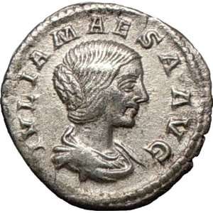 JULIA MAESA 218AD Rare Ancient Silver Roman Coin PIETAS Duty to family 