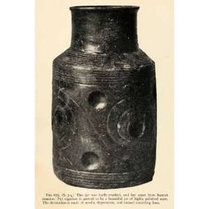  1910 Print Jar Specimen Artifact Native American Indian 