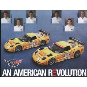   Team Chevrolet Corvette American Le Mans Series sports car postcard