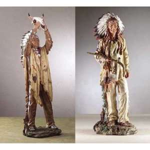   American Sculptures   High Priest Sculpture & Majestic Chief Sculpture