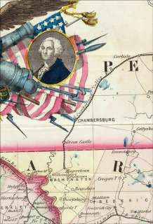 1861 CIVIL WAR MAP WASHINGTON D.C. VIRGINIA DELAWARE  