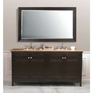  Amerigo 72 Double Bathroom Vanity in Dark Espresso Top 