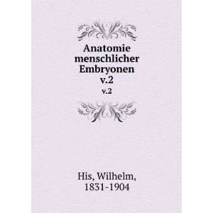    Anatomie menschlicher Embryonen. v.2 Wilhelm, 1831 1904 His Books