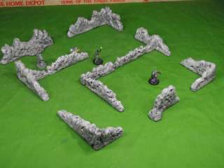 Large Grey Ruins Set Terrain Wargame Wargaming 28mm  