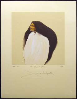 Frank Howell The Cheyenne Woman Hand Colored Lithograph Art Signed 